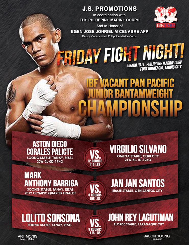 palicte2 Palicte-Silvano rematch set; former Olympian Barriga to make debut Boxing News - philippine sports news