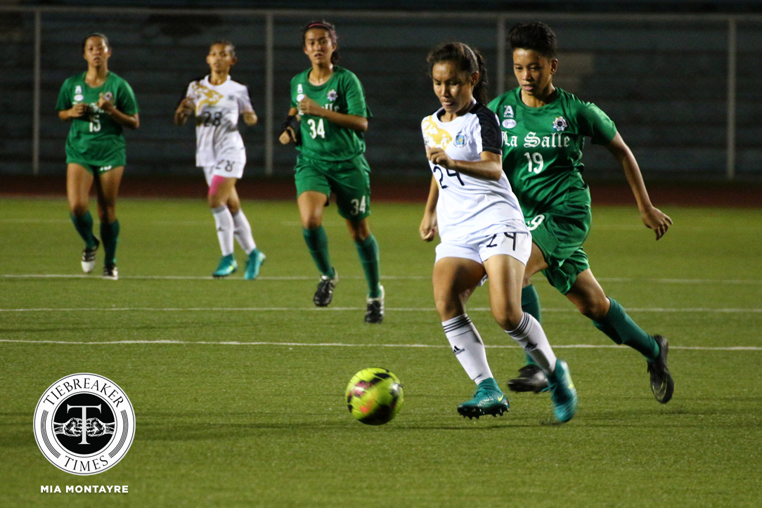 UAAP-79-Womens-Football-DLSU-v-UST-FINAL-Cadag-Inquig Back-to-back finals losses yield lessons for hard lucked UST Lady Booters Football News UAAP UST - philippine sports news