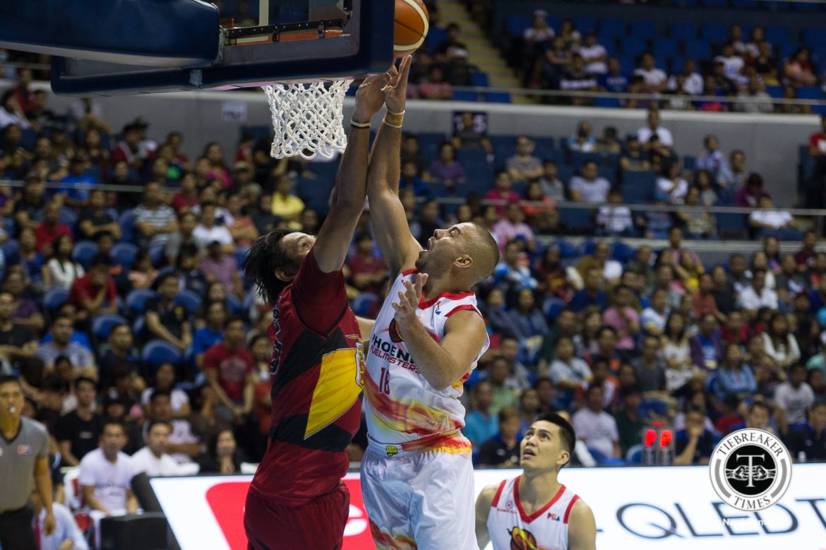 2017-18-PBA-Philippine-Cup-San-Miguel-def-Phoenix-June-Mar-Fajardo-vs-Doug-Kramer Louie Alas shoulders blame after Phoenix loss: 'Next time I'll be sharper' Basketball News PBA - philippine sports news