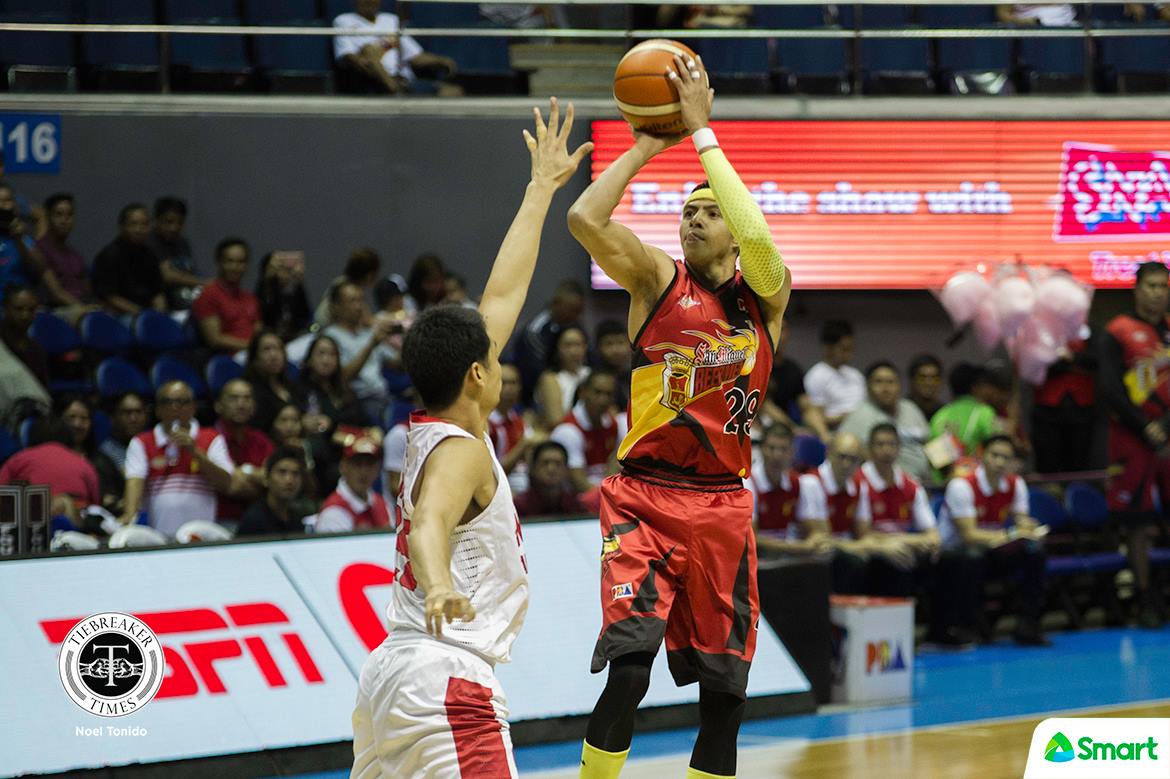 2018 pba philippine cup semifinals game 1 – san miguel def ginebra – arwind santos shot