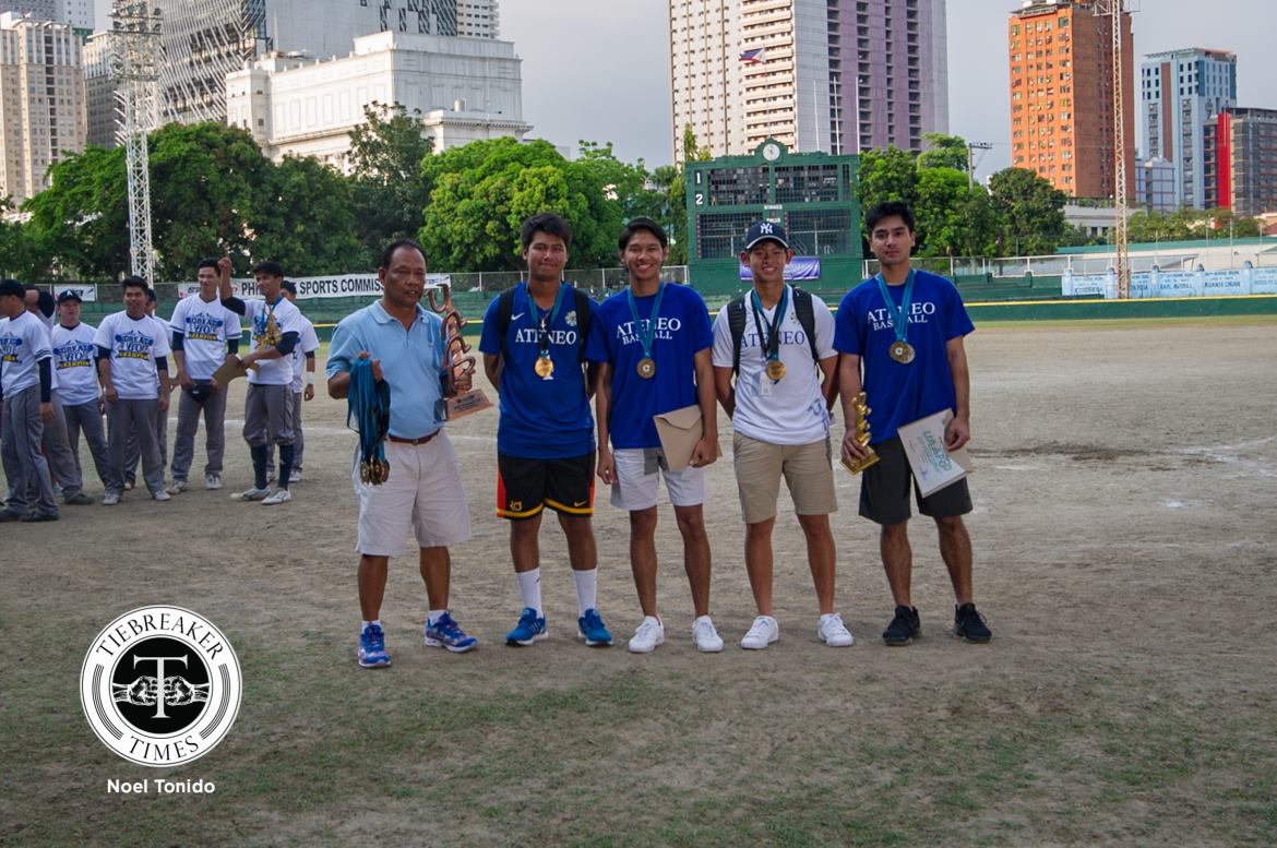 UAAP-Season-80-Baseball-Third-place-Ateneo-Blue-Eagles UAAP Season 80 Seniors Baseball Awarding Ceremony ADMU AdU Baseball DLSU News UAAP UST  - philippine sports news