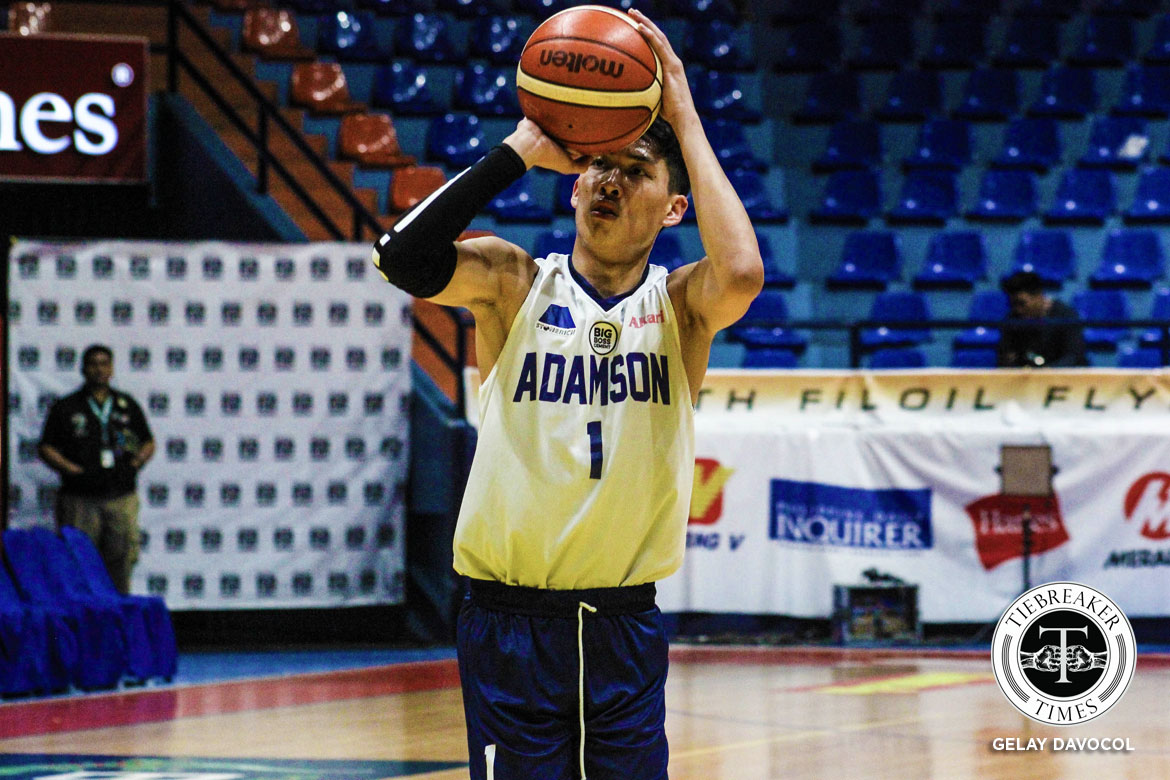 2018-Filoil-Preseason-Cup-ADU-def-CSJL-Manganti Justin Gutang, Saint Benilde stun FEU; Adamson scores come-from-behind win against Letran AdU Basketball CSB CSJL FEU JRU News UST  - philippine sports news