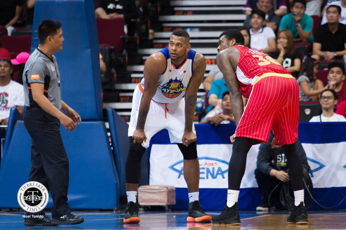 2018 PBA Commissioners Cup – TNT def Ginebra – Jeremy Tyler x Charles Garcia