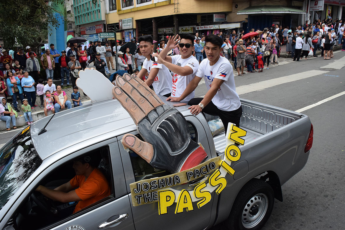 BAGUIO-CITY-PARADE-Joshua-Pacio Baguio City Parade celebrates Team Lakay Mixed Martial Arts News ONE Championship - philippine sports news