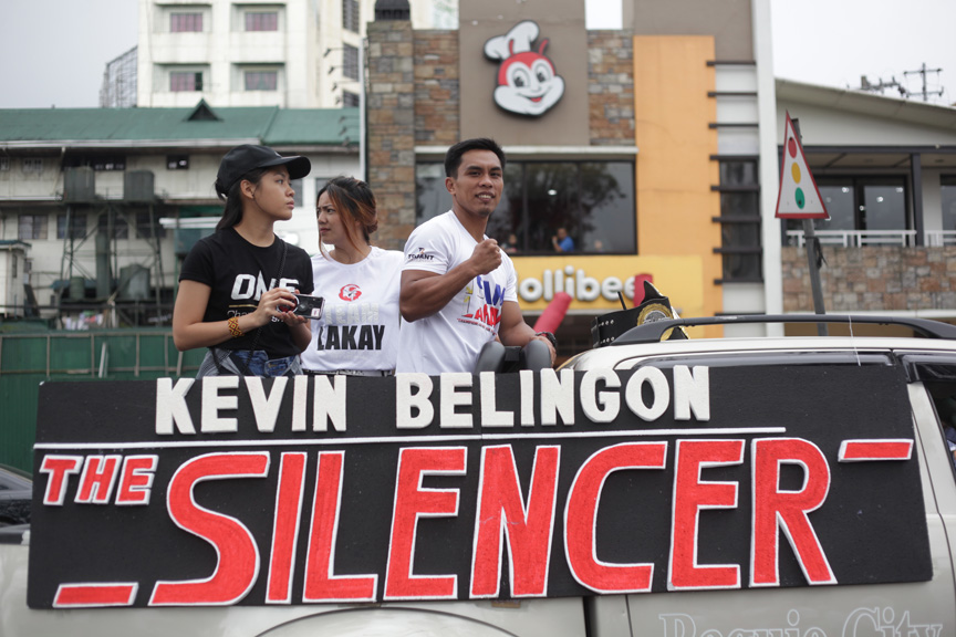 BAGUIO-CITY-PARADE-Kevin-Belingon Baguio City Parade celebrates Team Lakay Mixed Martial Arts News ONE Championship - philippine sports news