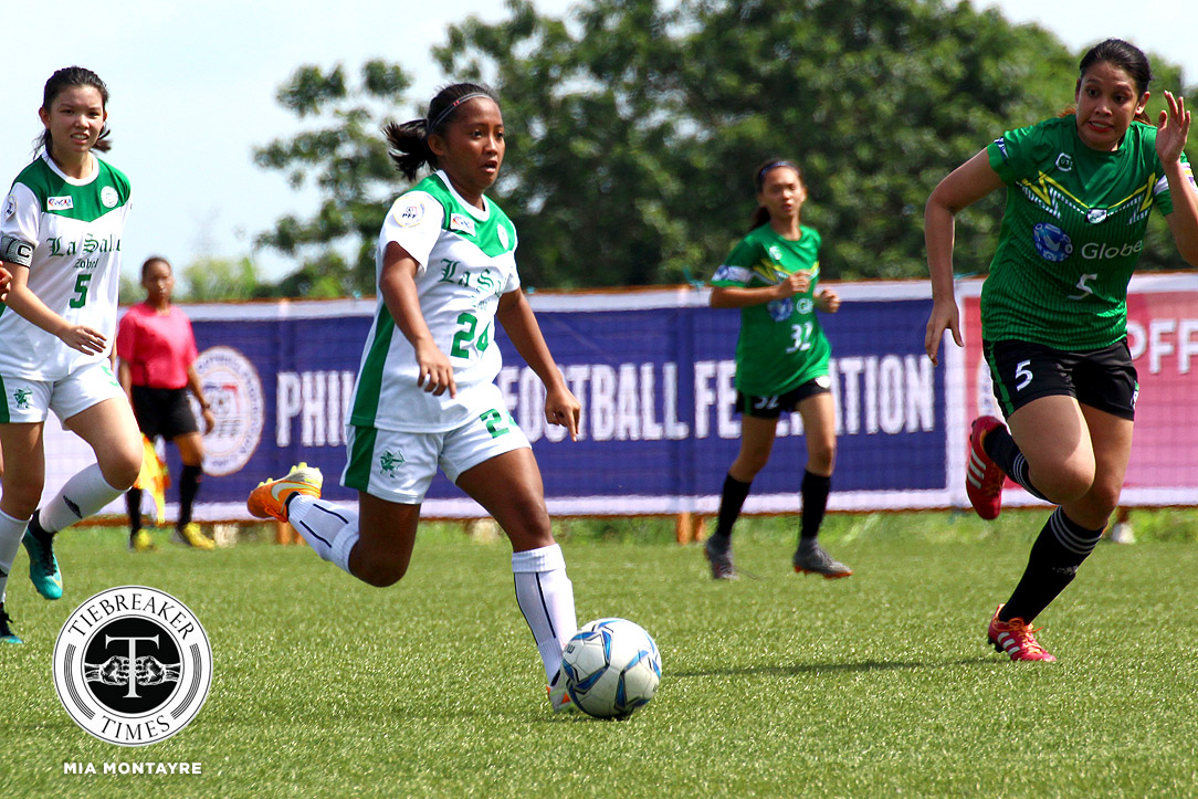PFFWL-2018-M1-Zobel-def-GAU-FC-Cristobal Zobel nabs first win as UST, OutKast FC stay perfect ADMU FEU Football News PFF Women's League UP UST - philippine sports news