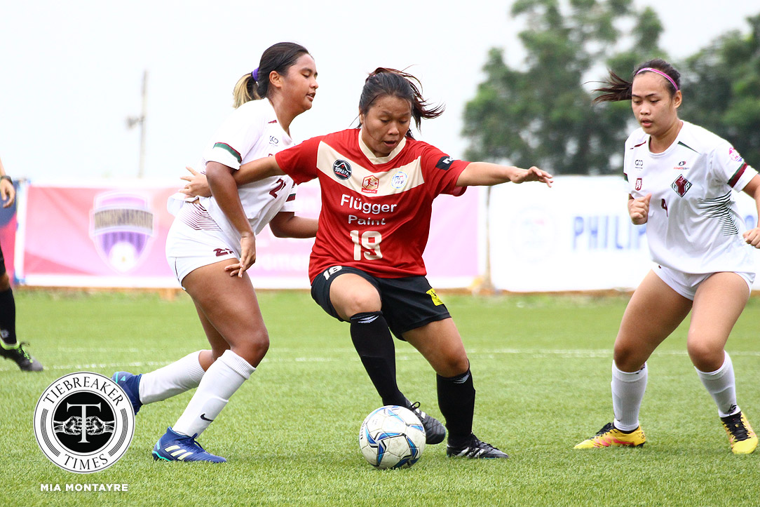 PFFWL-2018-M1-Hiraya-FC-def-UP-Fabon PFFWL Roundup: FEU tames UST; Tuloy FC's Isabella Bandoja breaks single-season goal record DLSU FEU Football News PFF Women's League UP UST - philippine sports news