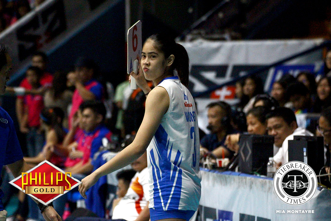 PVL-2018-Open-Conference-Finals-G1-CCS-def-ADM-Wong-after-being-benched Oliver Almadro expects less pressured Lady Eagles for do-or-die Game Two ADMU News PVL Volleyball - philippine sports news