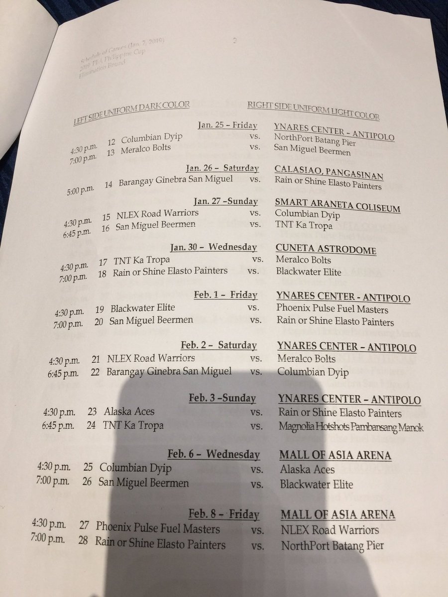PBA-Season-44-Philippine-Cup-schedule-2 LOOK: Ginebra, TNT to raise PBA Season 44 curtains Basketball News PBA - philippine sports news