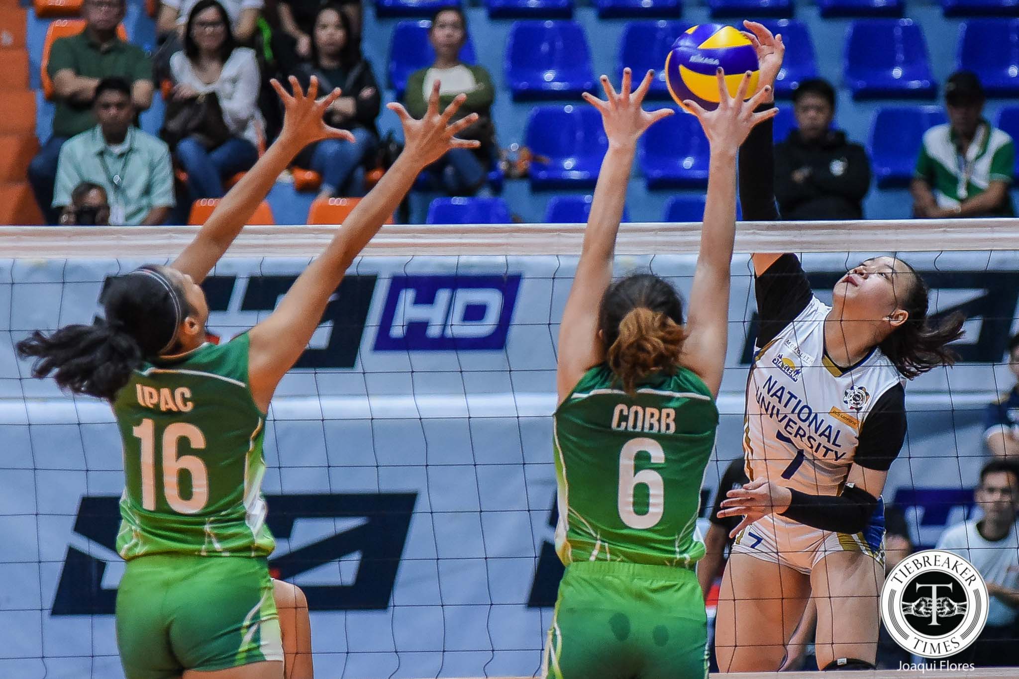 UAAP-81-Volleyball-DLSU-vs.-NU-Robles-7049 Now light on her feet and power-lifting, Cess Robles taking UAAP by storm News NU UAAP Volleyball - philippine sports news