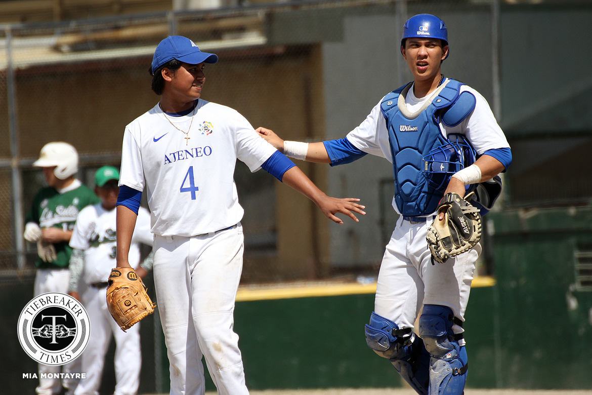 UAAP-81-Baseball-Finals-G2-ADMU-d-DLSU-Angeles-Altomonte 'Sensational' Miggy Angeles' first no-relief game gives Ateneo one more crack ADMU Baseball News UAAP - philippine sports news