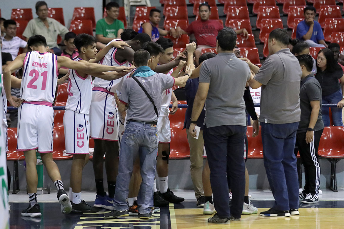 2019-pba-dleague-ceu-def-go-for-gold-scorpions Derrick Pumaren made sure that Santos, CEU believe that they belong in D-League Finals Basketball News PBA D-League - philippine sports news