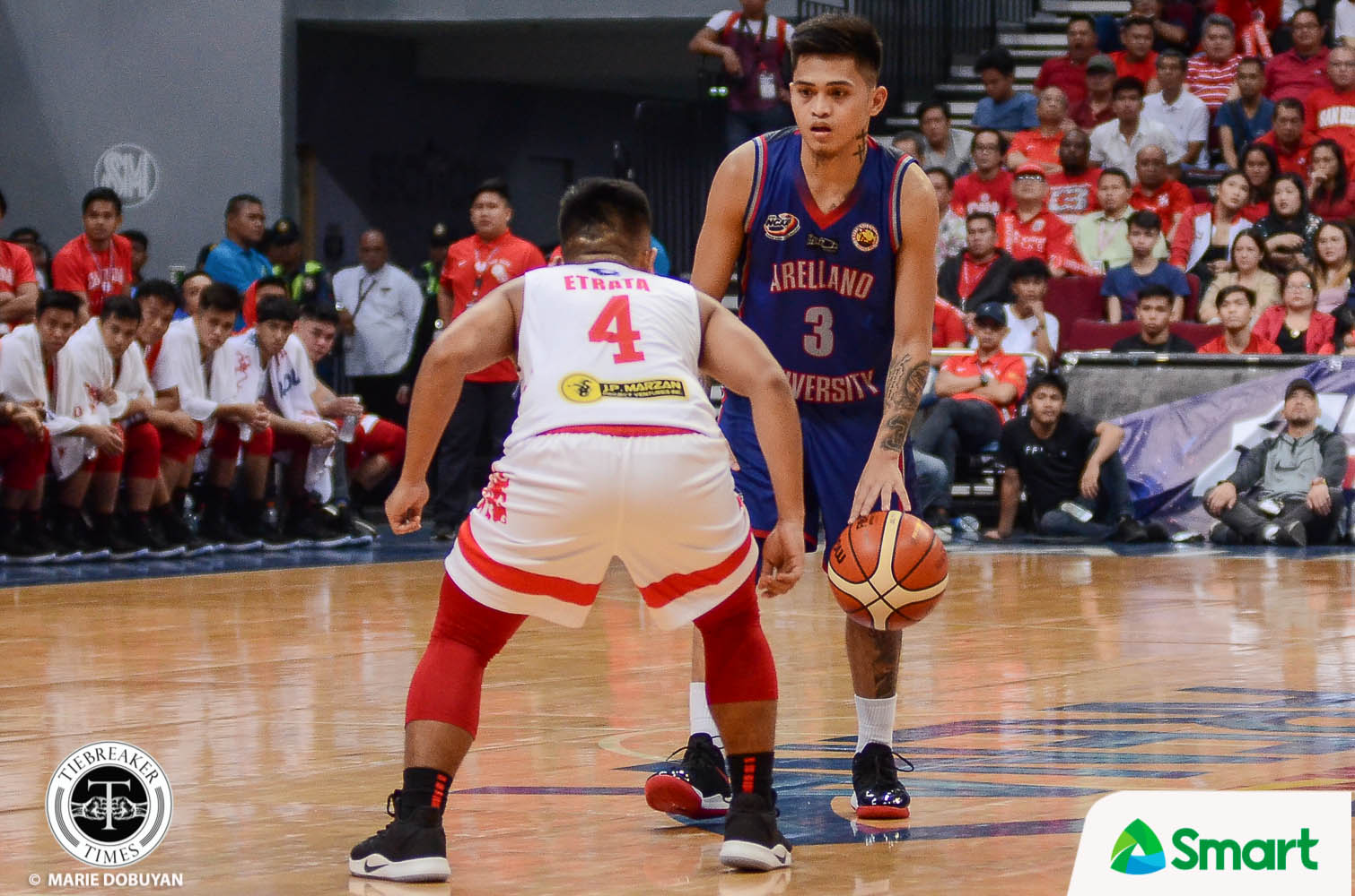 NCAA-95-SBU-vs-AU-Etrata-Salado-9627 Prince Etrata proves worth to San Beda, shuts down Kent Salado Basketball NCAA News SBC - philippine sports news