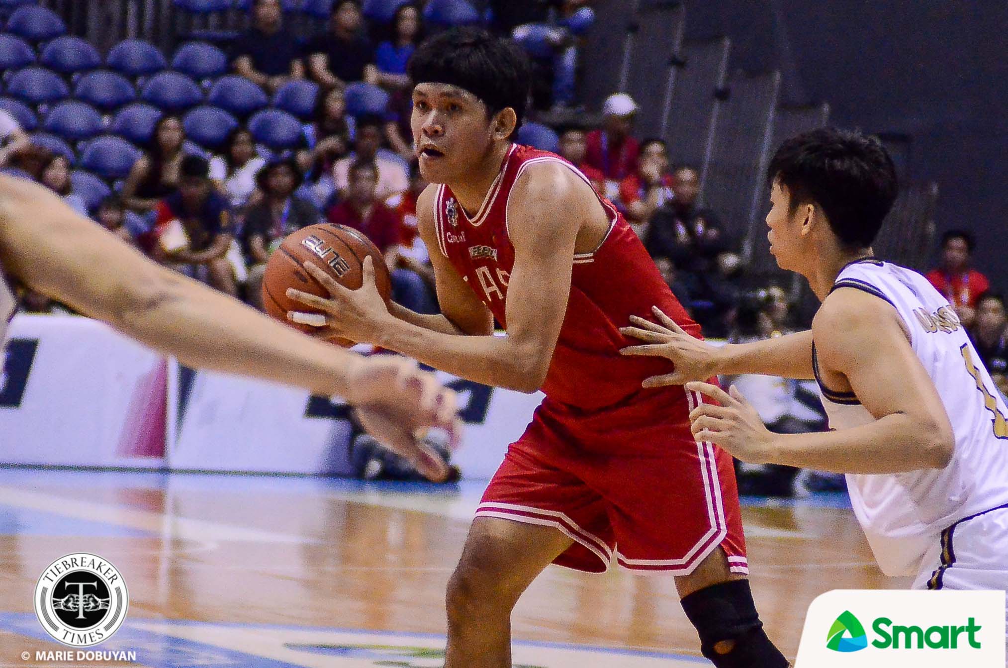 UAAP82-Mens-Basketball-NU-UE-Abanto-7114 Abanto suspended as hit on Navarro upgraded to UF Basketball News UAAP UE - philippine sports news