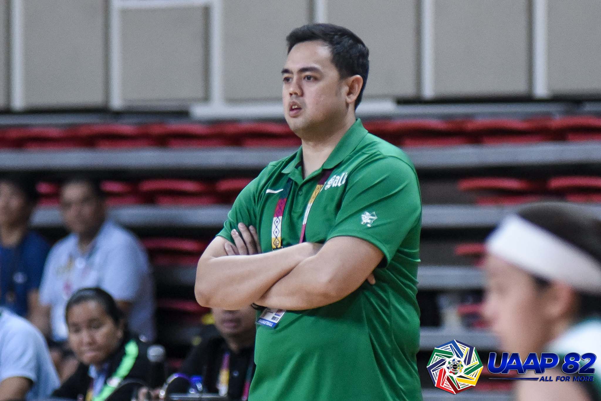 UAAP82-WBB-10TH-PHOTO-DLSU-HEAD-COACH-CHOLO-VILLANUEVA 'Splash Sis' Claro, Castillo glad to have each other in Glutagence Basketball NBL News - philippine sports news
