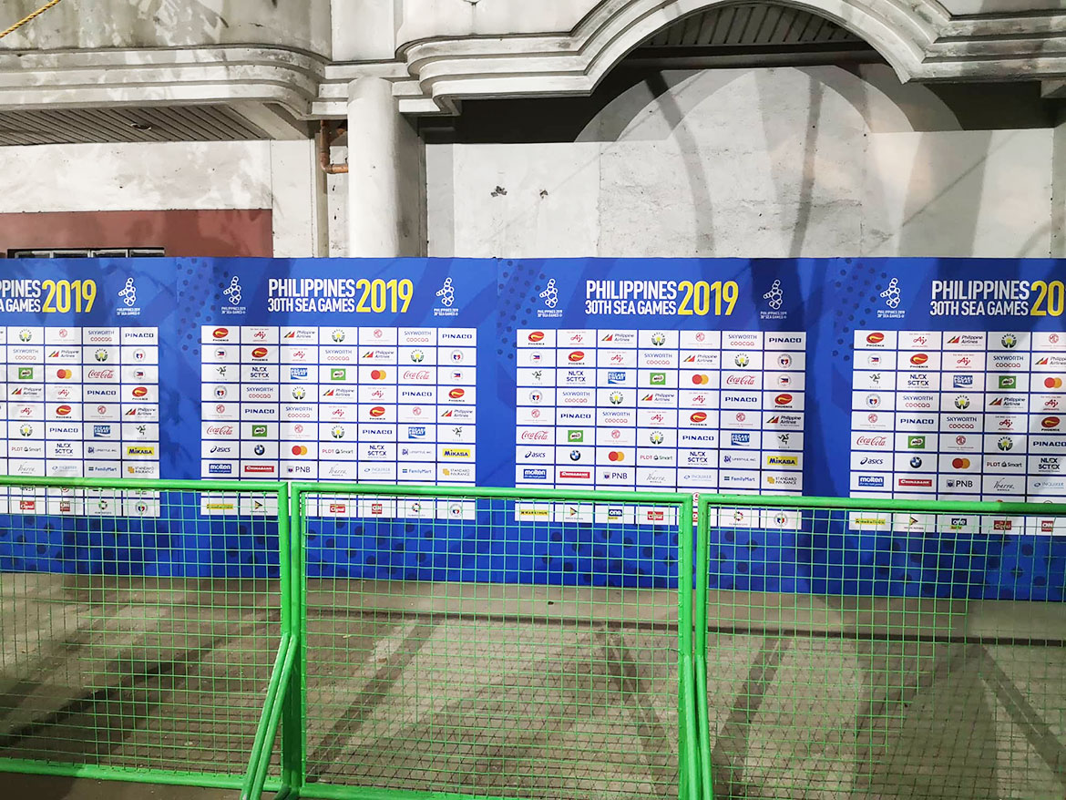 2019-sea-games-football-mixed-zone-rizal RMS scoreboard, press room, even CR not yet ready during start of SEA Games Football 2019 SEA Games Football News - philippine sports news