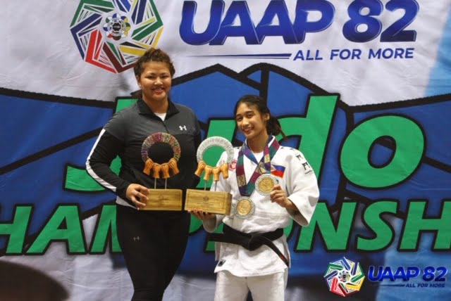 UAAP-82-WOMEN’S-JUDO-AWARDING-ROY-MVP-Sy-Lopez UE Lady Warriors bag historic UAAP Judo title Judo News UAAP UE UP UST - philippine sports news