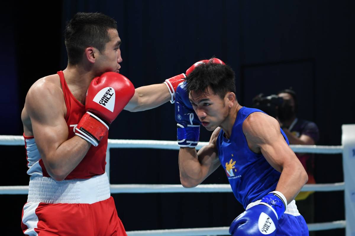2021-Asian-Elite-Mirzakhalilov-def-Ogayre Marcial stunned in Asian Elite as Team Pilipinas end campaign Boxing News - philippine sports news
