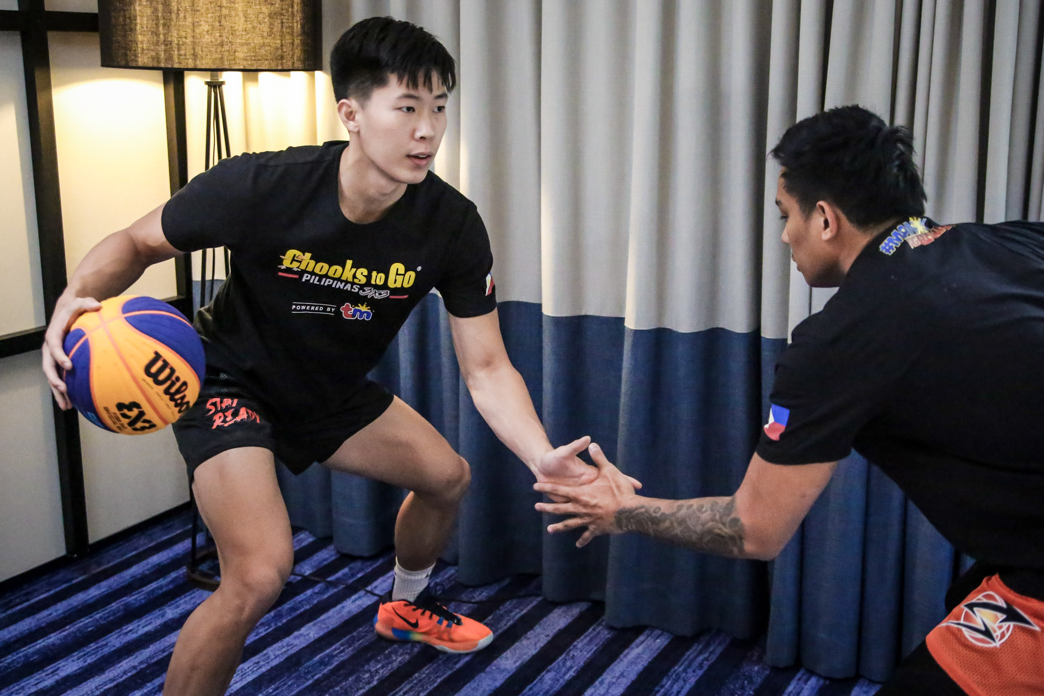2021-FIBA-3X3-Montreal-WT-Prep-Zach-Huang-vs-Mac-Tallo Manila Chooks look to make up lack of height with prep, chemistry in Montreal WT 3x3 Basketball Chooks-to-Go Pilipinas 3x3 News - philippine sports news