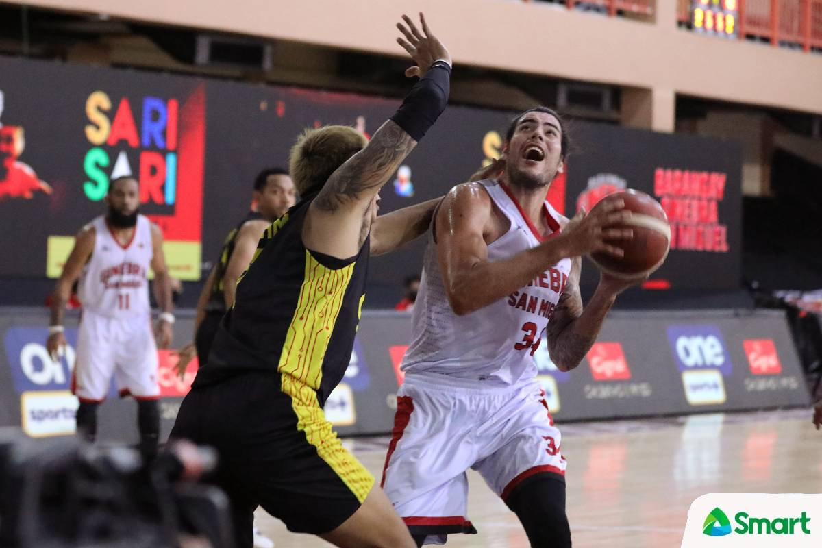 2021-pba-philippine-cup-quarterfinals-ginebra-vs-tnt-christian-standhardinger A healthy Ginebra would not have been seeded eighth, admits Chot Reyes Basketball News PBA - philippine sports news