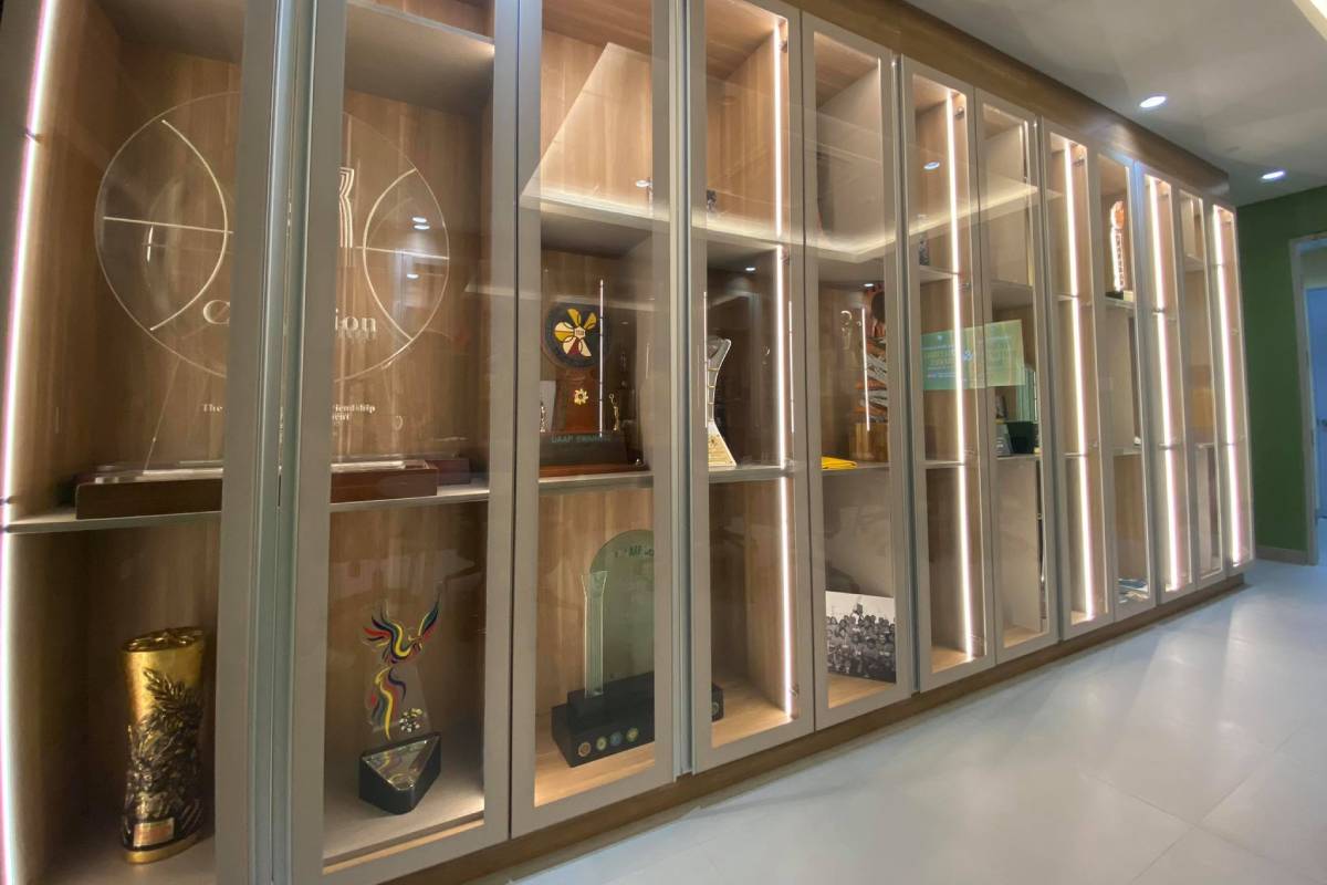 FEU-Sports-Hall-of-Fame-Room-UAAP-trophies FEU opens doors of physical Sports Hall of Fame room FEU News UAAP - philippine sports news