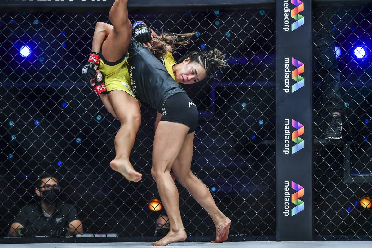 ONE-Empower-Ham-def-Zamboanga-takedown Heartbroken Denice Zamboanga: 'I clearly won the fight unanimously' Mixed Martial Arts News ONE Championship - philippine sports news