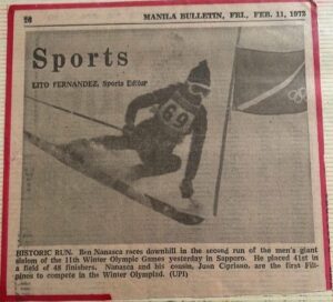 1972-Winter-Olympics-Ben-Nanasca-300x272 First-ever PH Winter Olympian hopes Asa Miller breaks 50-year-old record Alpine Skiing News - philippine sports news