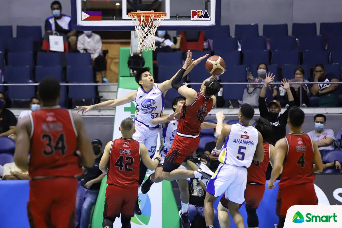 2021-22-PBA-Governors-Cup-Magnolia-vs-Blackwater-Barkley-Ebona Barkley Eboña glad to get back at 'Kuya' Mark Barroca's mind games Basketball News PBA - philippine sports news