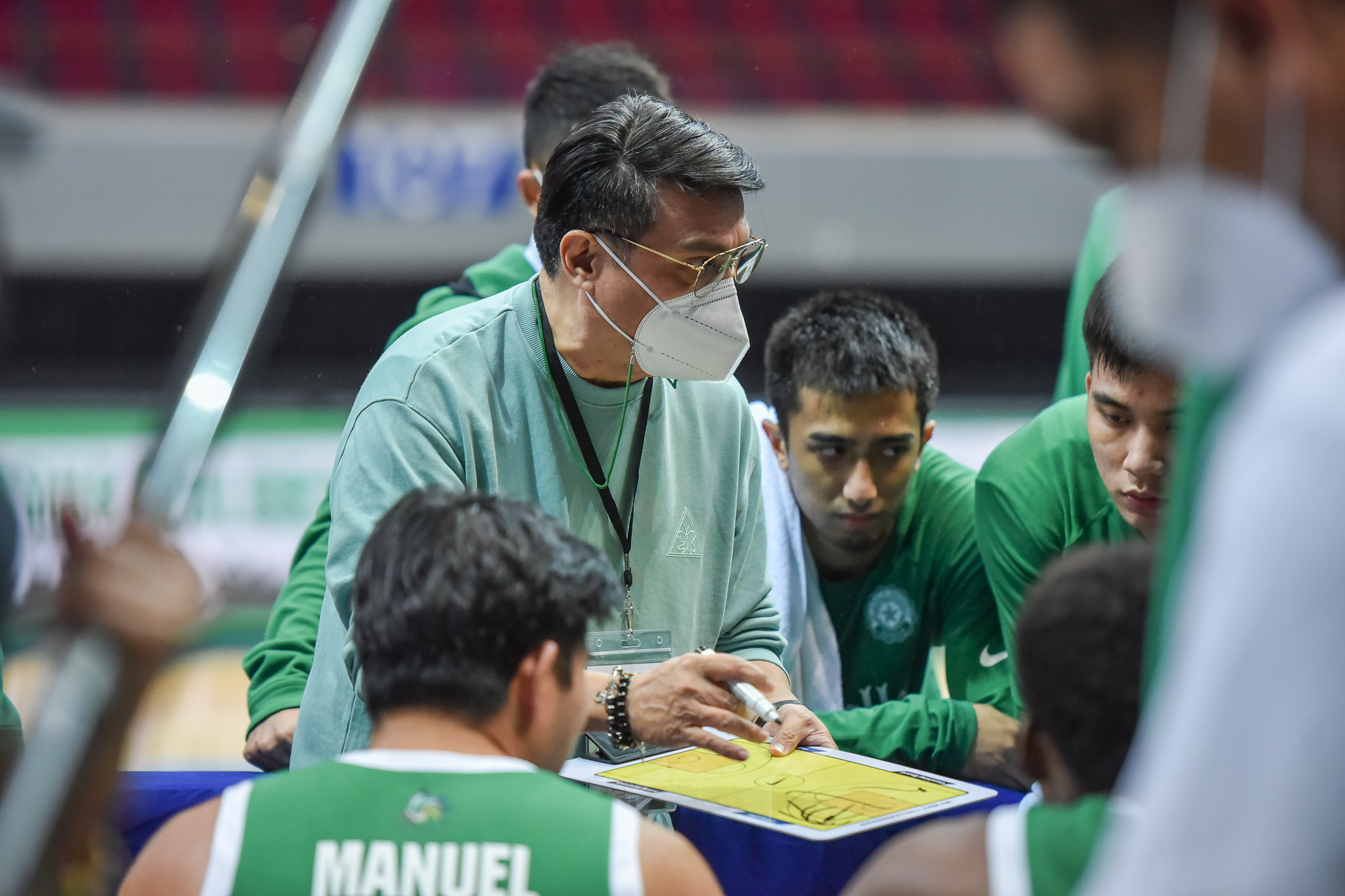 UAAP-84-MBB-FEU-vs.-DLSU-Derrick-Pumaren-1304 Baltazar looks forward to facing Kouame, Ateneo: 'Iba na yung usapan dito, UAAP na 'to' ADMU Basketball DLSU News UAAP - philippine sports news