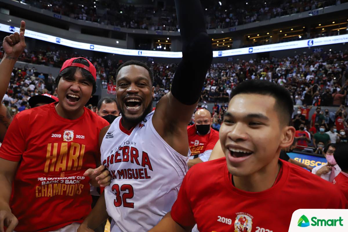 2021-22-PBA-Governors-Cup-Finals-Ginebra-Justin-Brownlee-x-Prince-Caperal Brownlee never expected to win a PBA title. Now, he has five Basketball News PBA - philippine sports news