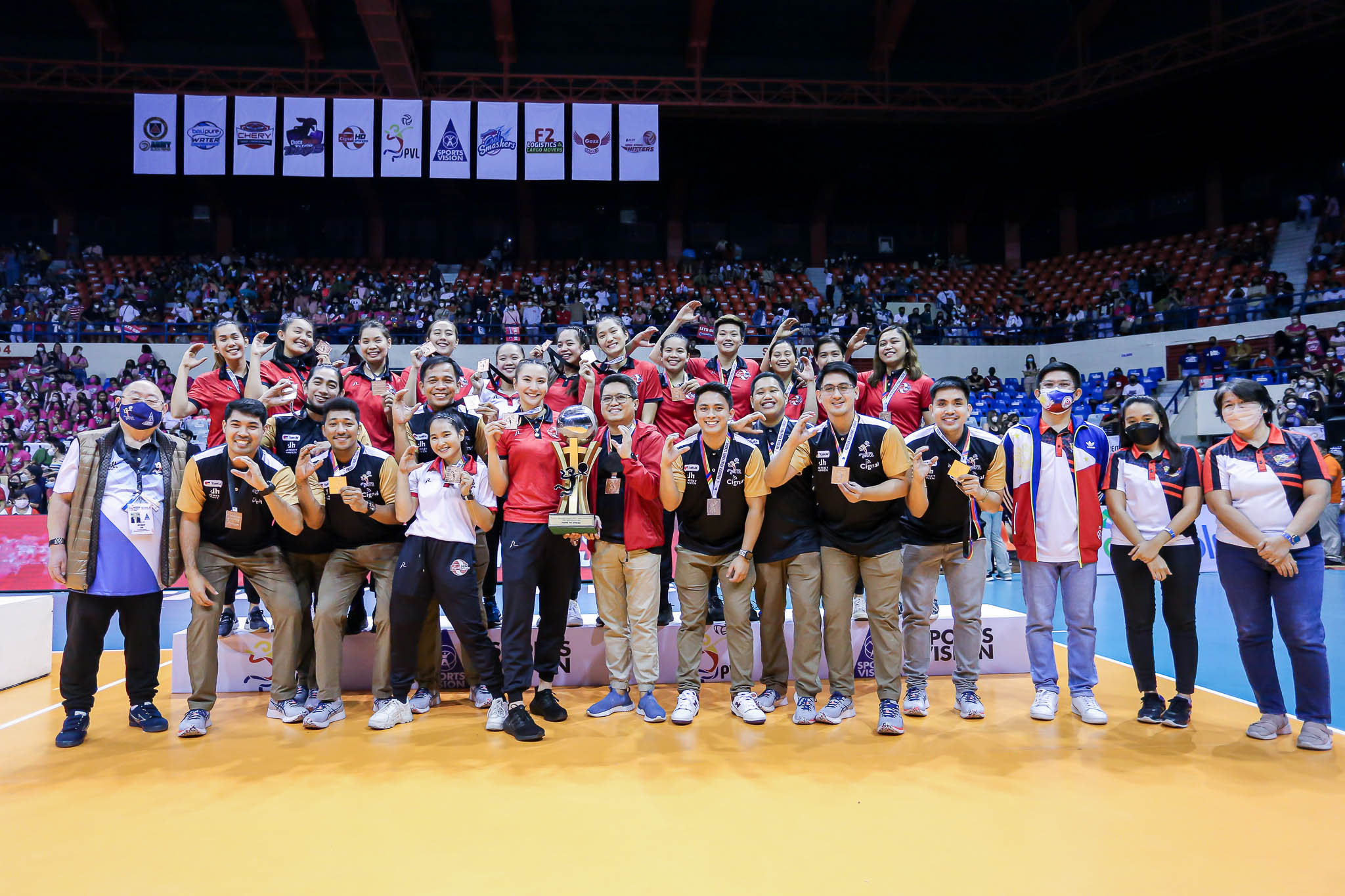 2022-PVL-Awarding-3rd-Place-Cignal Bronze finish, indiv awards haul signs of things to come for Cignal News PVL Volleyball - philippine sports news