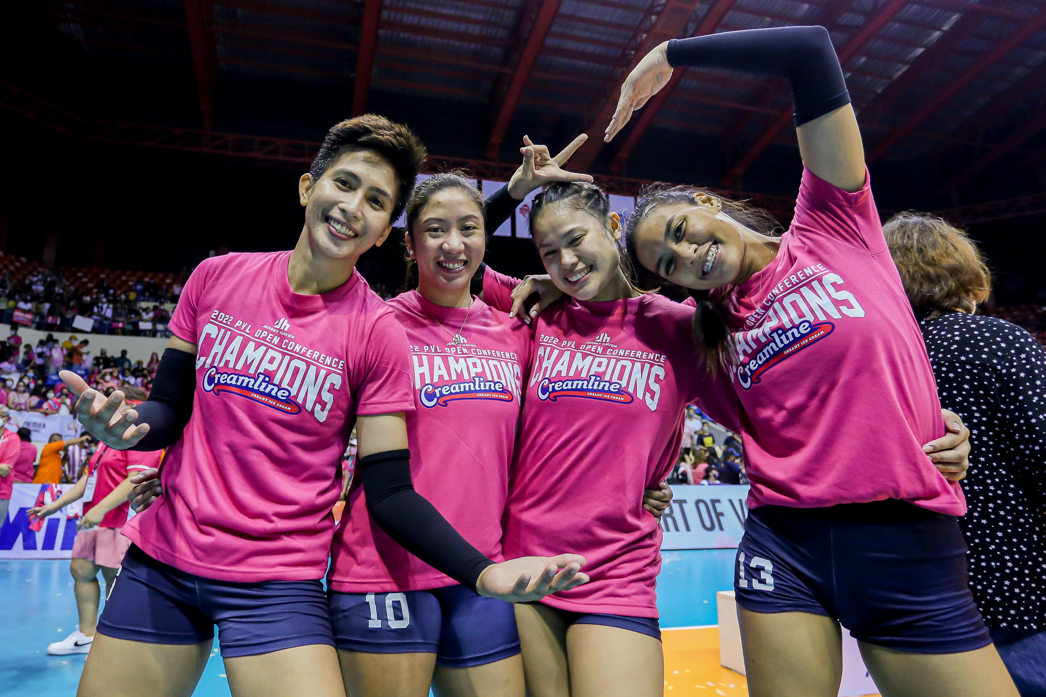 2022-PVL-Awarding-Jeanette-Panaga-Pau-Soriano-Risa-Sato-Celine-Domingo-1 Alyssa Valdez believes Open MVP is just the beginning for Tots Carlos News PVL Volleyball - philippine sports news