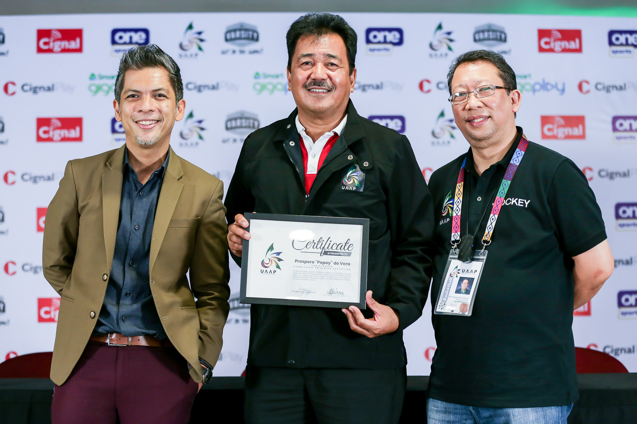 UAAP-84-CHED-Presscon-Rebo-Saguisag-x-Prospero-de-Vera-x-Emmanuel-Calanog-2 UAAP 84 to finish basketball tourney in bubble for participants Basketball DLSU News UAAP - philippine sports news