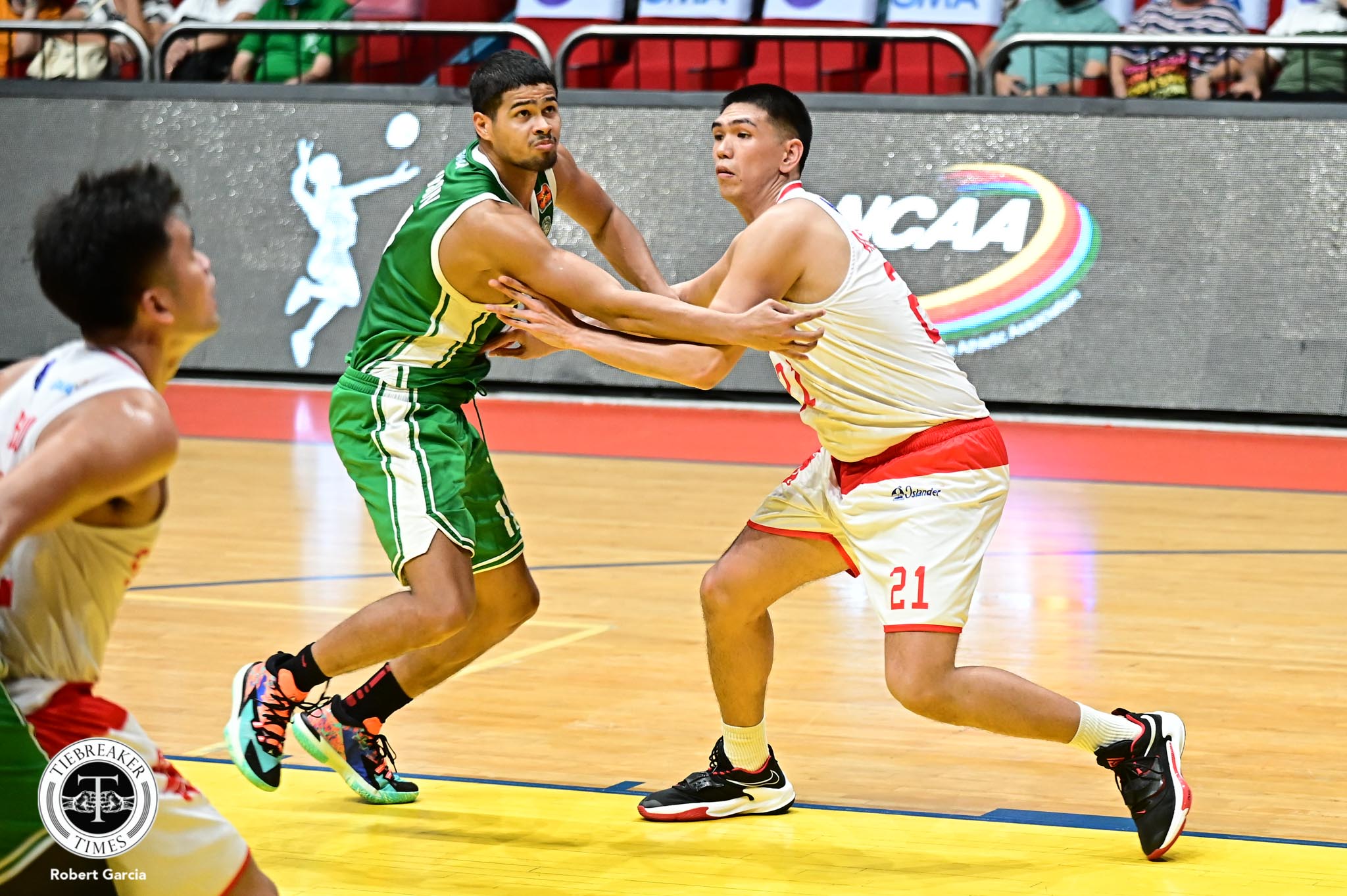 NCAA-97-CSB-VS-SBU-Benson-and-Andrada-1 Boyet Fernandez calls on Bai Cristobal to review officiating Basketball NCAA News SBC - philippine sports news