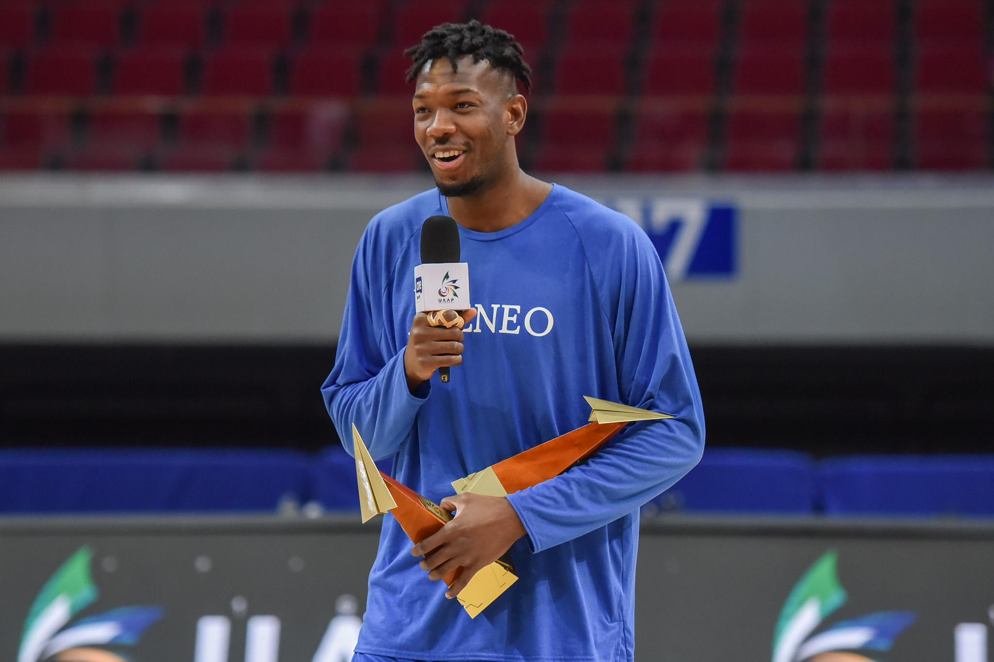 UAAP-84-MBB-Awarding-Ange-Kouame-MVP-2442 Kouame becomes first Atenean to win UAAP MVP since Kiefer ADMU Basketball DLSU News UAAP UP - philippine sports news