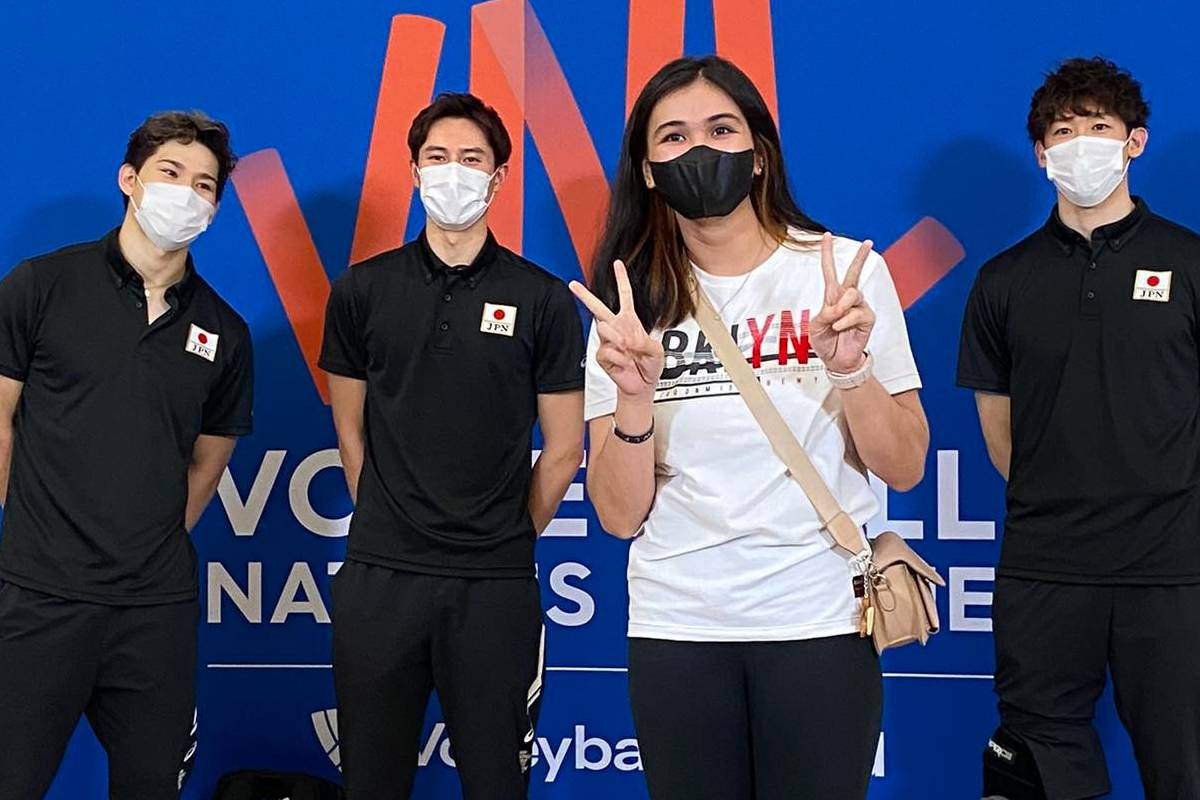 2022-VNL-Season-Japan-Mhicaella-Belen-with-Yuji-Nishida-Ran-Takahashi-and-Yuki-Ishikawa Mhicaela Belen finally meets Ran Takahashi 2022 VNL Season News Volleyball - philippine sports news