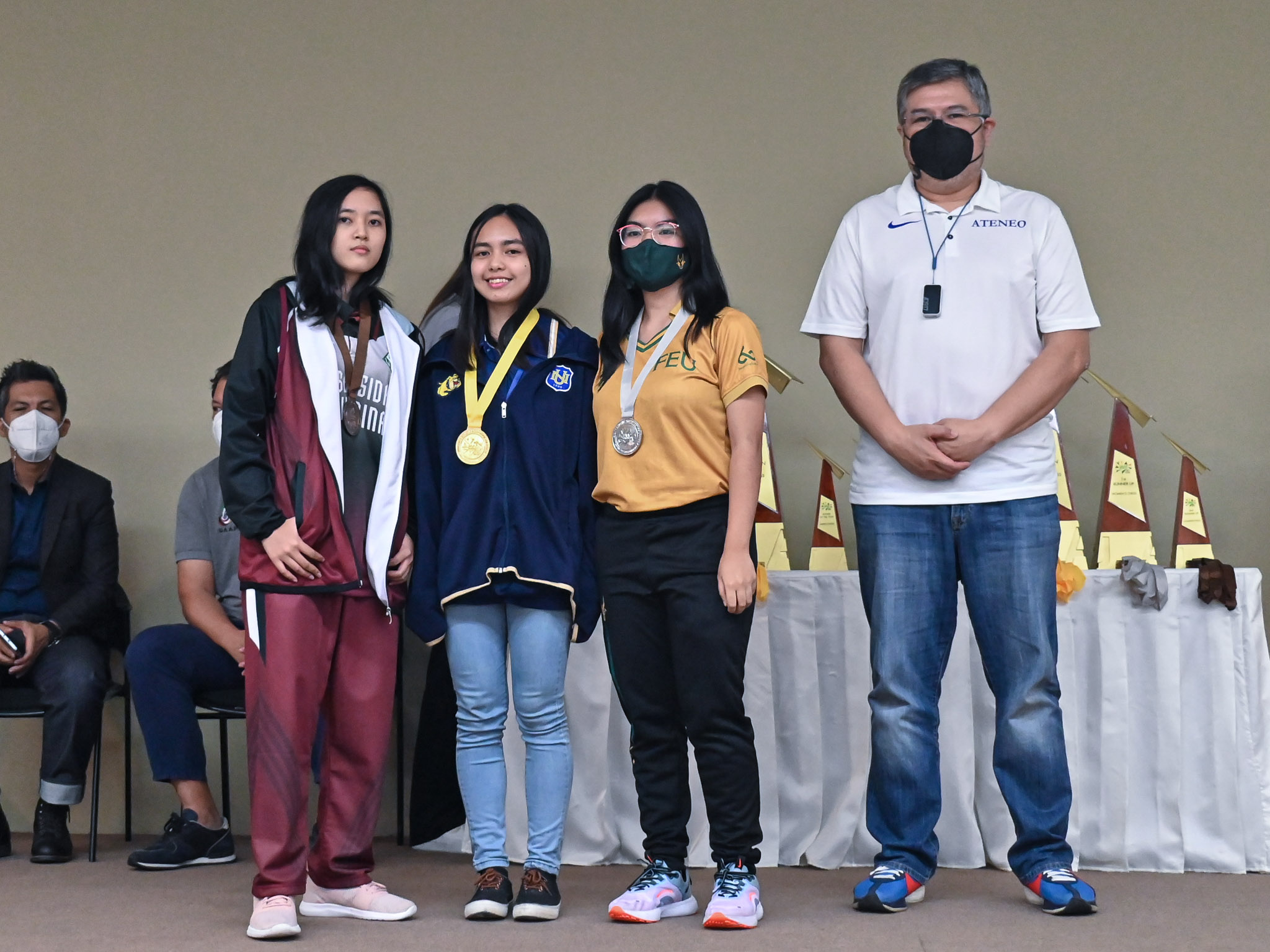 UAAP-S84-Chess-Awarding-Womens-Board-1-Medalists-Princess-Ballete UAAP 84: Allaney Doroy hailed MVP, leads NU to breakthrough women's chess title ADMU AdU Chess DLSU FEU News NU UAAP UP UST - philippine sports news