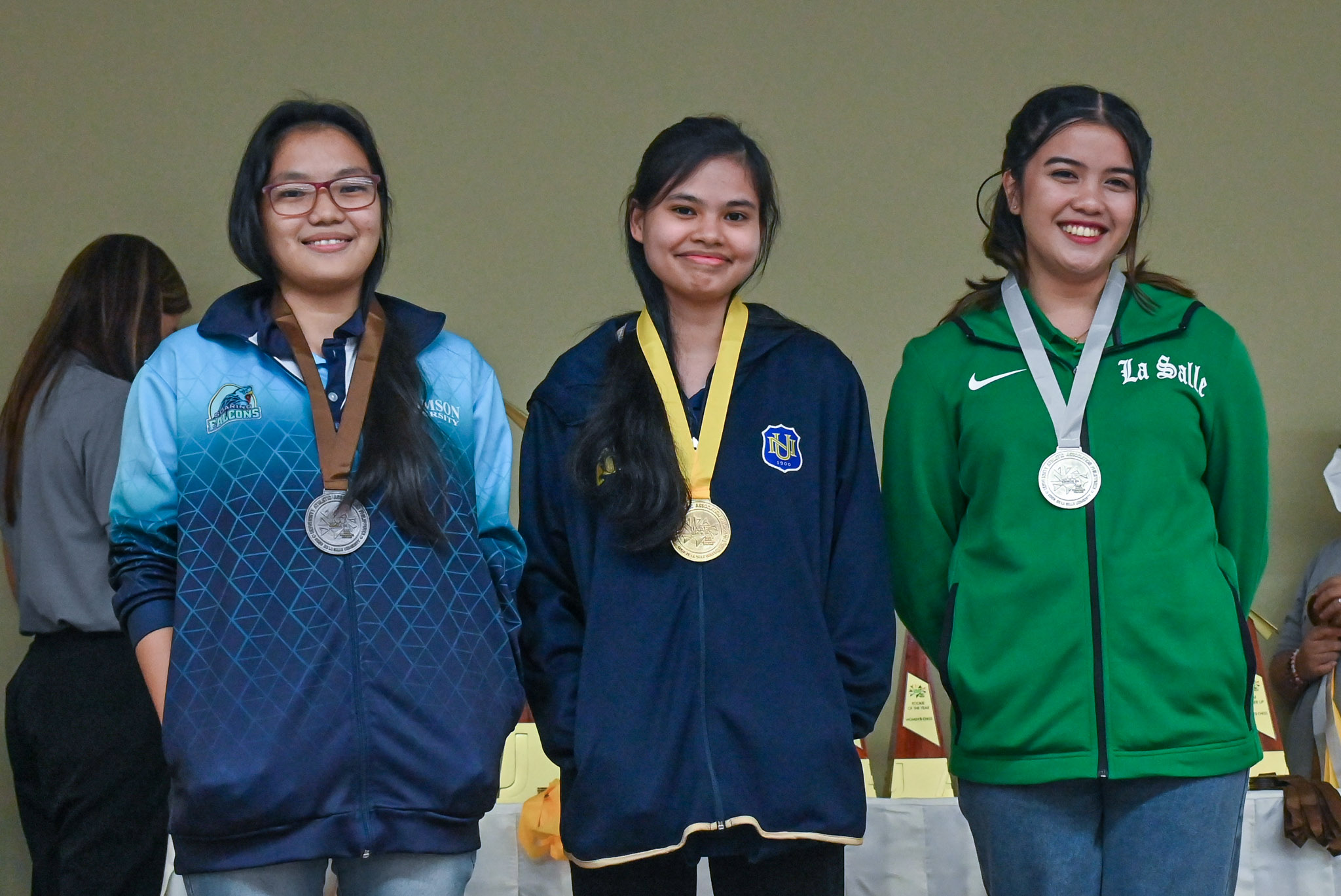 UAAP-S84-Chess-Awarding-Womens-Board-4-Medalists-Jesca-Docena UAAP 84: Allaney Doroy hailed MVP, leads NU to breakthrough women's chess title ADMU AdU Chess DLSU FEU News NU UAAP UP UST - philippine sports news