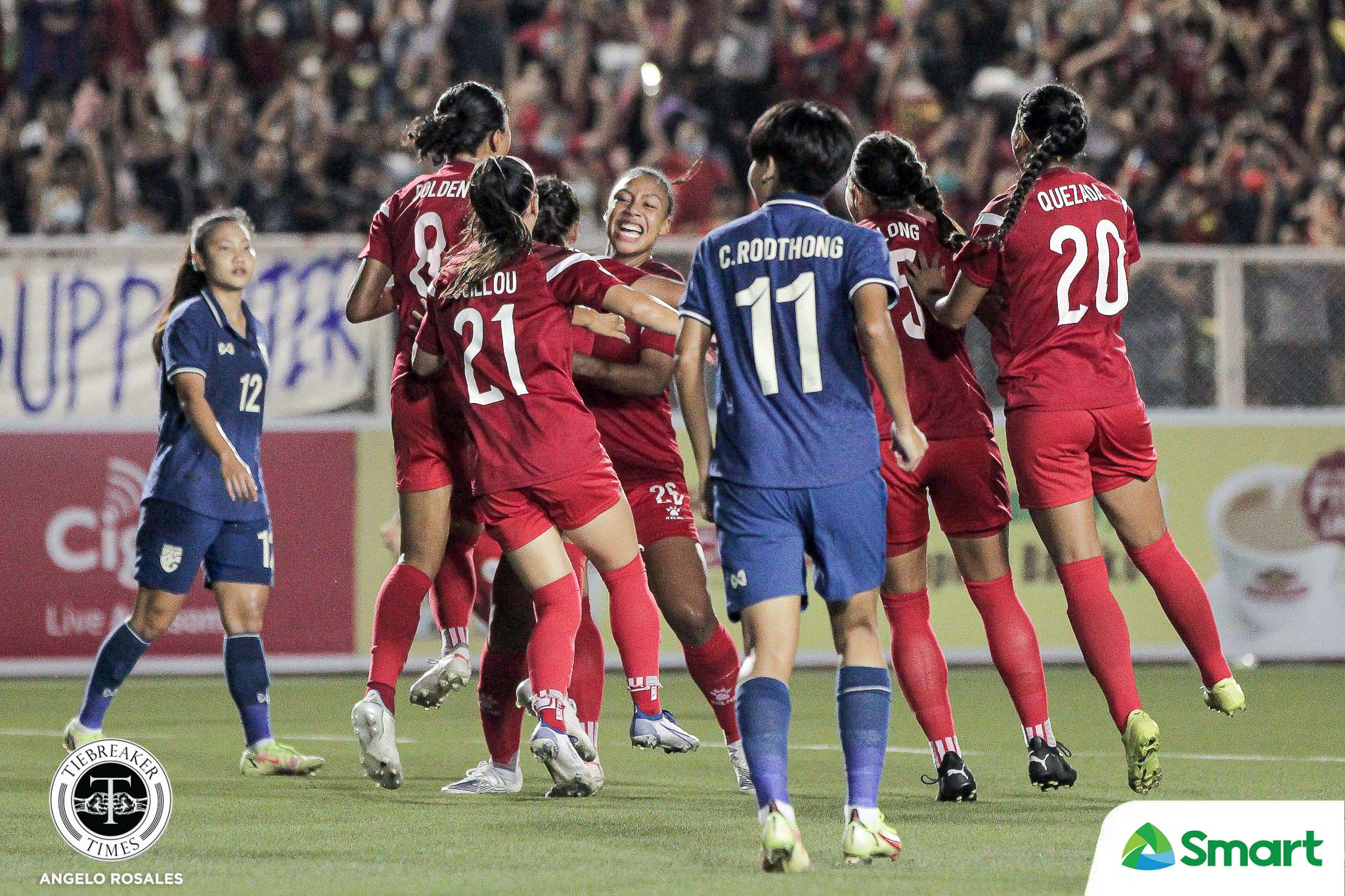 2022-AFF-Womens-Championship-Philippines-vs-Thailand-Finals-PH-Celeb-2 Guillou hopes AFF win inspires new generation of Filipinas 2022 AFF Women’s Championship Football News Philippine Azkals - philippine sports news