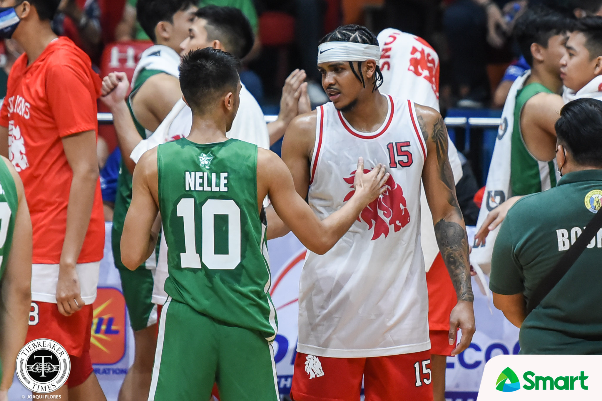 Filoil-2022-DLSU-vs.-SBU-Evan-Nelle-James-Kwekuteye-0117 JV Gallego out for San Beda after having knee surgery Basketball NCAA News SBC - philippine sports news