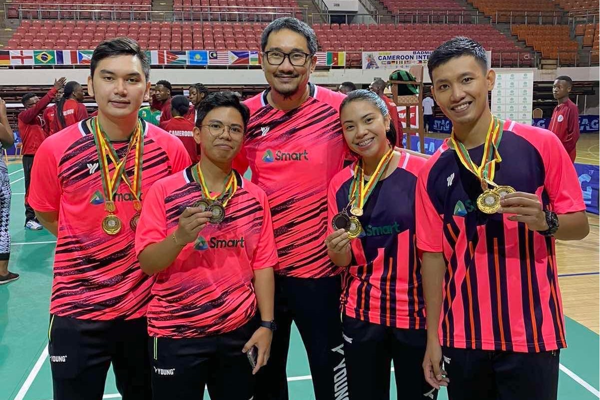 Christian-Bernardo-Thea-Pomar-Rosman-Razak-Yssa-Leonardo-Alvin-Morada Smash Pilipinas has fruitful campaign in Africa Badminton News - philippine sports news