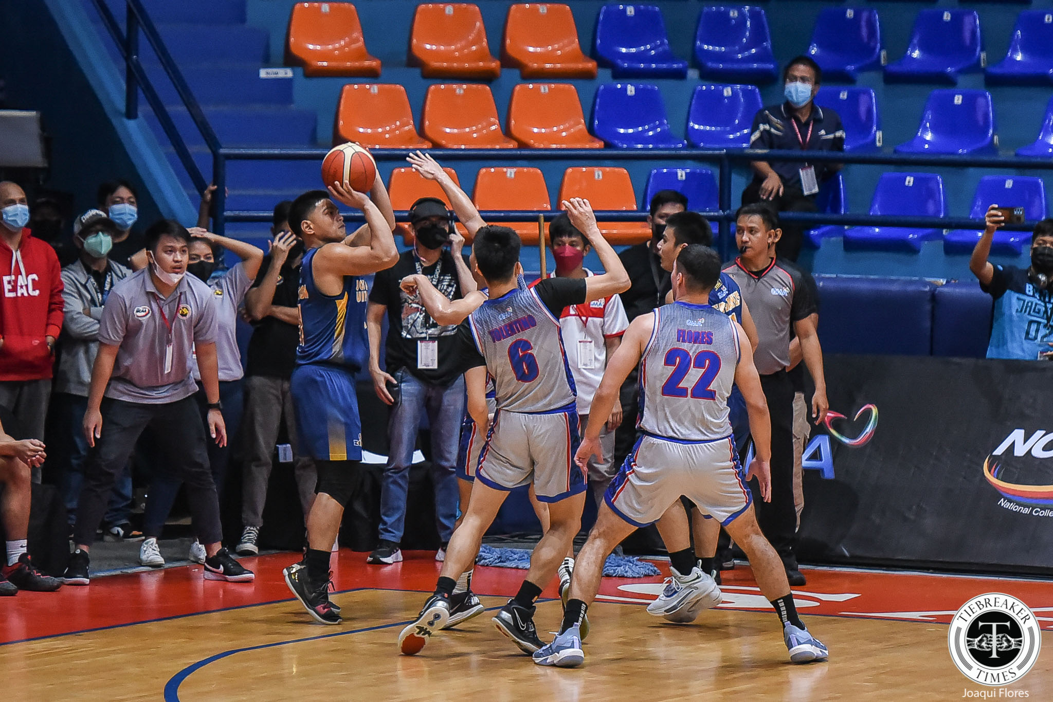 NCAA-98-AU-vs.-JRU-Ry-Dela-Rosa-3301 NCAA 98: Ry Dela Rosa nails clutch trey as JRU frustrates Arellano AU Basketball JRU NCAA News - philippine sports news