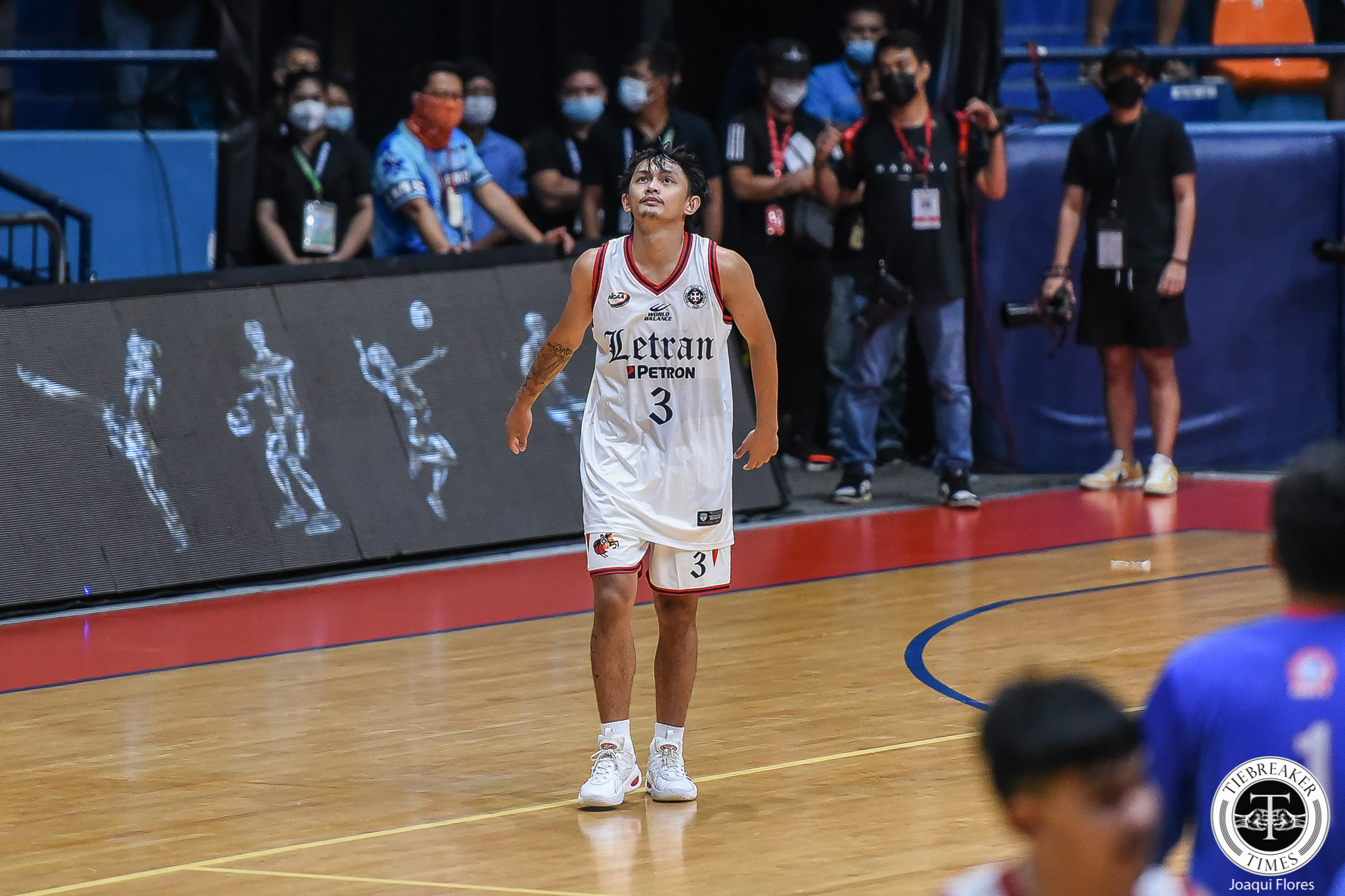 NCAA-98-CSJL-vs.-AU-Fran-Yu-1096 Louie Sangalang shoulders blame after Letran's stunning loss to Arellano Basketball CSJL NCAA News - philippine sports news