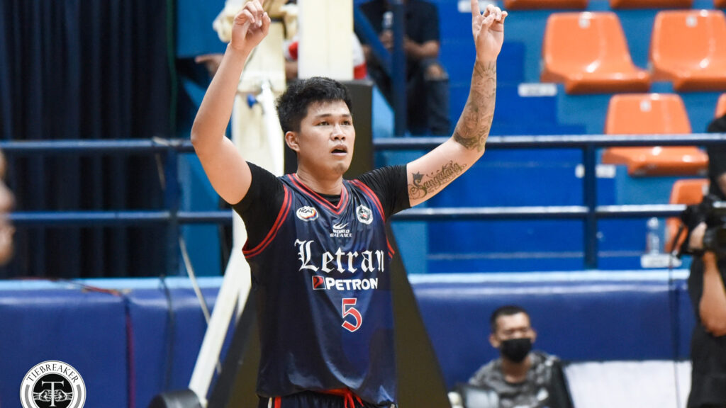Li Mark Letran NCAA 98: Sangalang takes charge as Letran survives Perpetual for fifth win