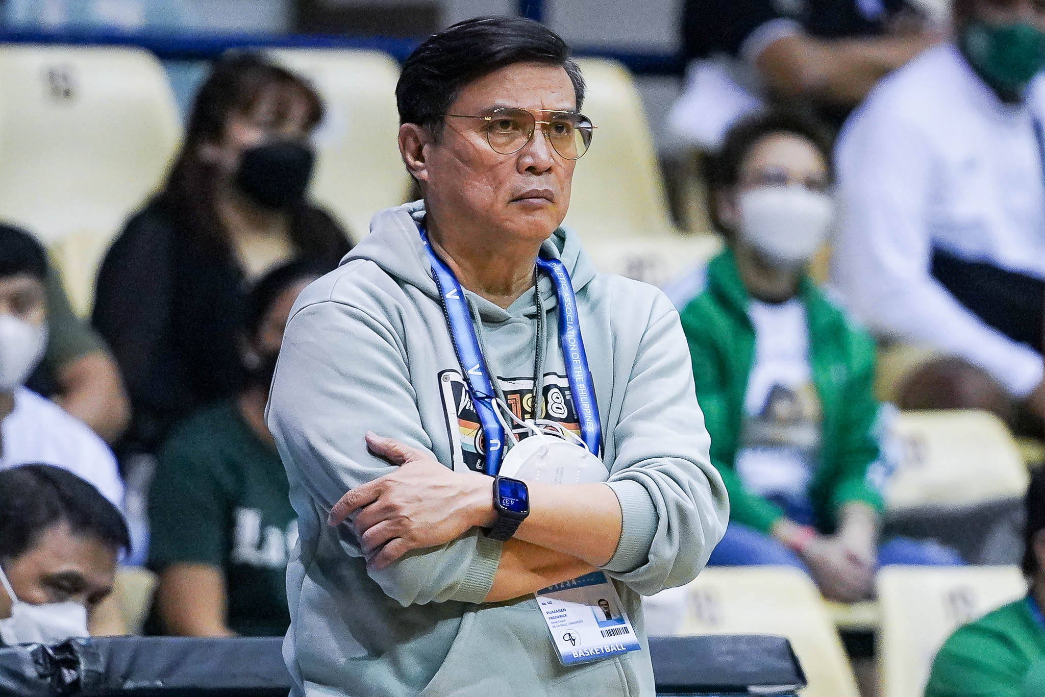 UAAP-S85-MBT-Coach-Derick-Pumaren-DLSU Derrick Pumaren on DLSU loss to Adamson: 'We’re not playing defense at all' Basketball DLSU News UAAP - philippine sports news