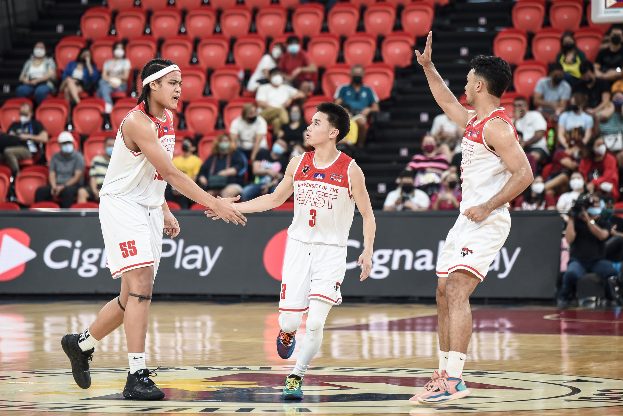 UAAP85-JALEN-STEVENS-KYLE-PARANADA-HARVEY-PAGSANJAN Kyle Paranada never lost faith in UE and his shot Basketball News UAAP UE - philippine sports news