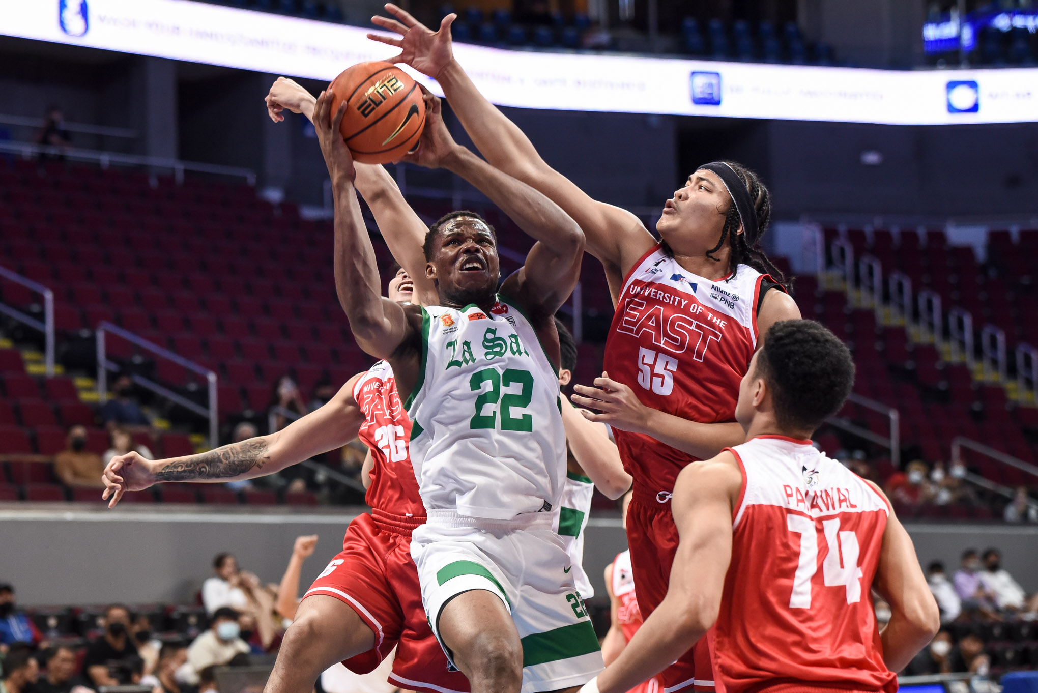 UAAP85-MBB-BRIGHT-NWANKWO Under-the-weather Pumaren lets La Salle reflect on its own after UE loss Basketball DLSU News UAAP - philippine sports news