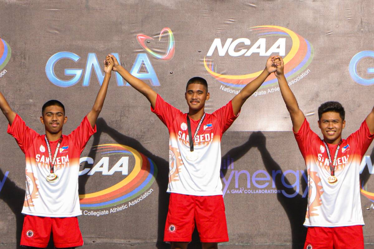 NCAA-Season-98-Swimming-2-Gonzales-1-Cuyong-3-Rodriguez NCAA 98: San Beda dominates Day 1 of men's, women's swimming AU CSB CSJL EAC JRU LPU MIT NCAA SBC SSC-R UPHSD - philippine sports news
