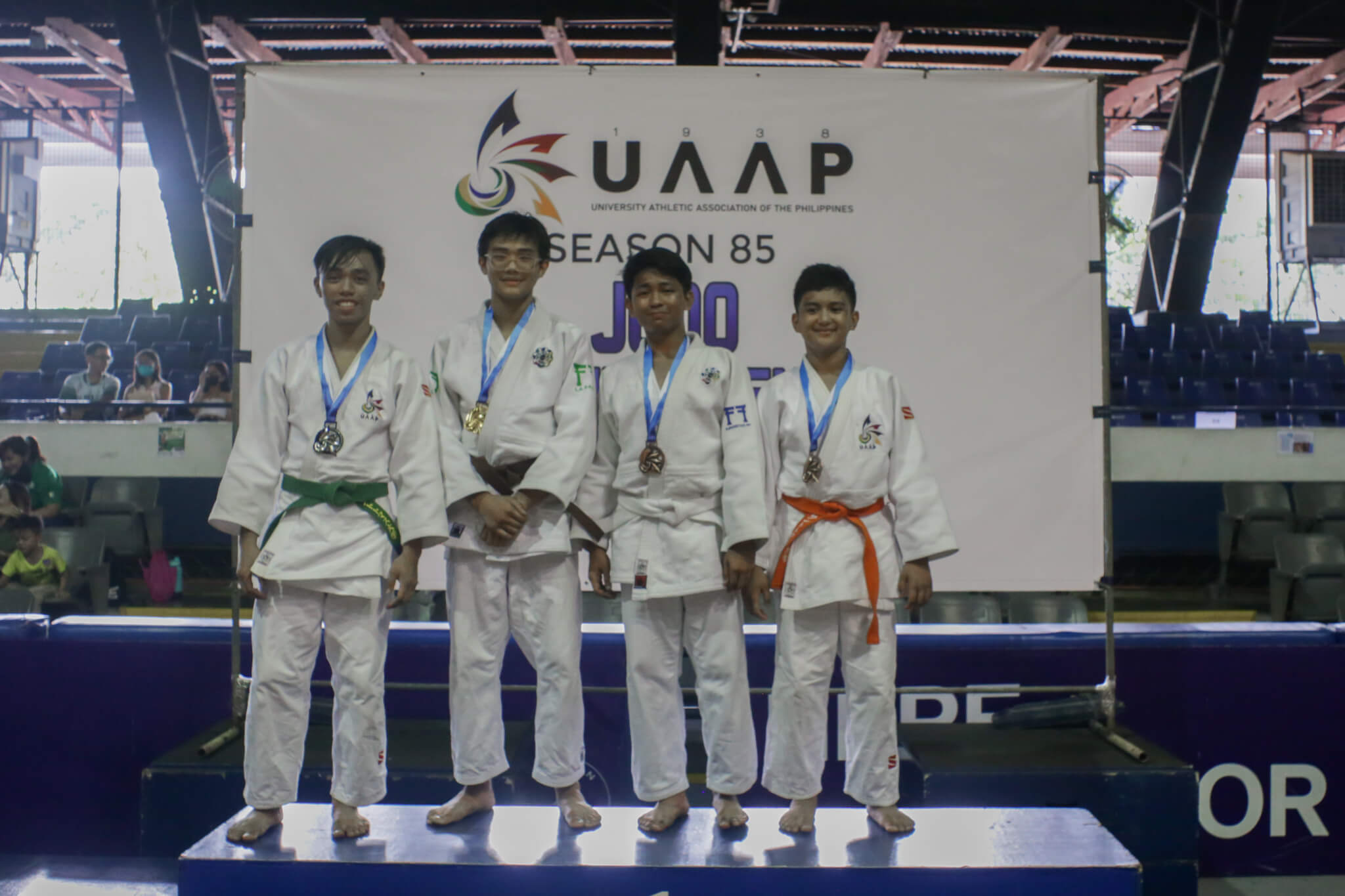 UAAP-85-Awarding-Boys-60kg-TrinidadDLS-BagallonUST-TurlaUST-AsayoADM UAAP 85 HSJD: UST boys, girls judokas dominate day 1 ADMU DLSU Judo News UAAP UE UP UST - philippine sports news