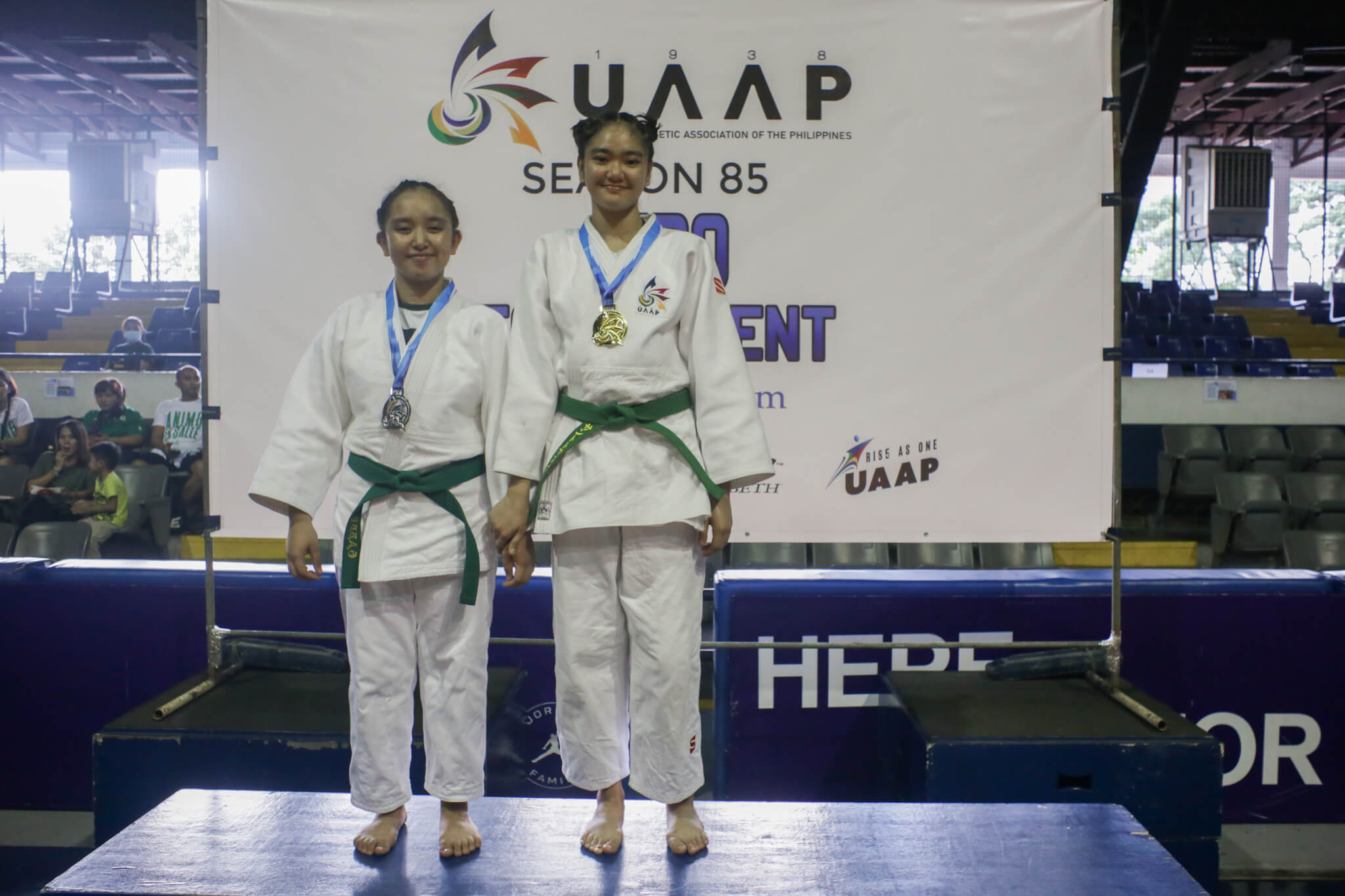 UAAP-85-Awarding-Girls-CortezUST-TalaueDLS UAAP 85 HSJD: UST boys, girls judokas dominate day 1 ADMU DLSU Judo News UAAP UE UP UST - philippine sports news